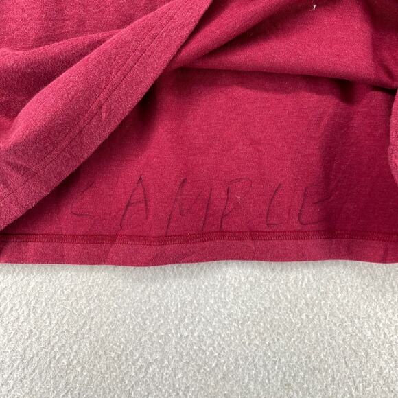 EILEEN FISHER Top S Cotton Jersey Boxy Turtleneck Long Sleeve Basic Pink Red USA - Picture 7 of 11